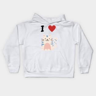 I love Cats Kids Hoodie